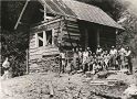 Výstavba Chmelárovej chaty. Prvej chaty na Lysej.