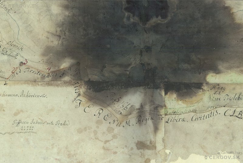 Stredoveká cesta horami smerom na Bardejov. Semita antiqua ... per ... Montia(u)(s) ... Barthpham versus